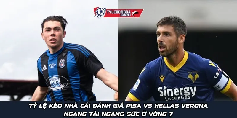 Tỷ lệ kèo nhà cái đánh giá Pisa vs Hellas Verona ngang tài ngang sức ở vòng 7
