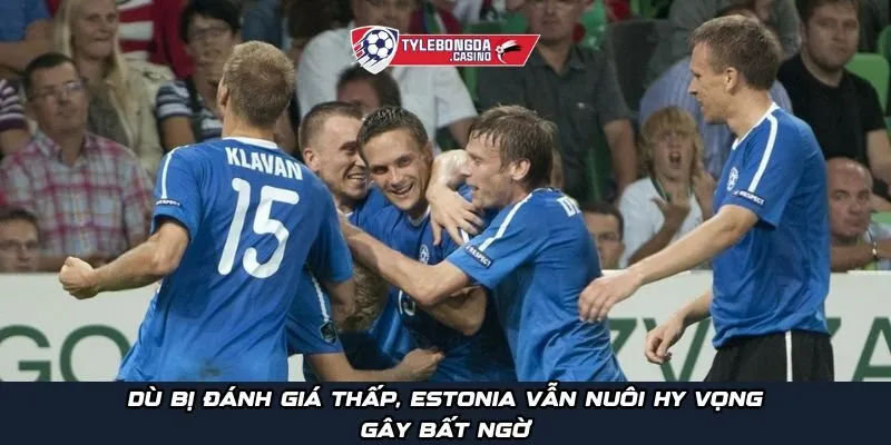 Dù bị đánh giá thấp, Estonia vẫn nuôi hy vọng gây bất ngờ